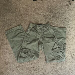 Hollister Women High Rise Jeans in Olive Green